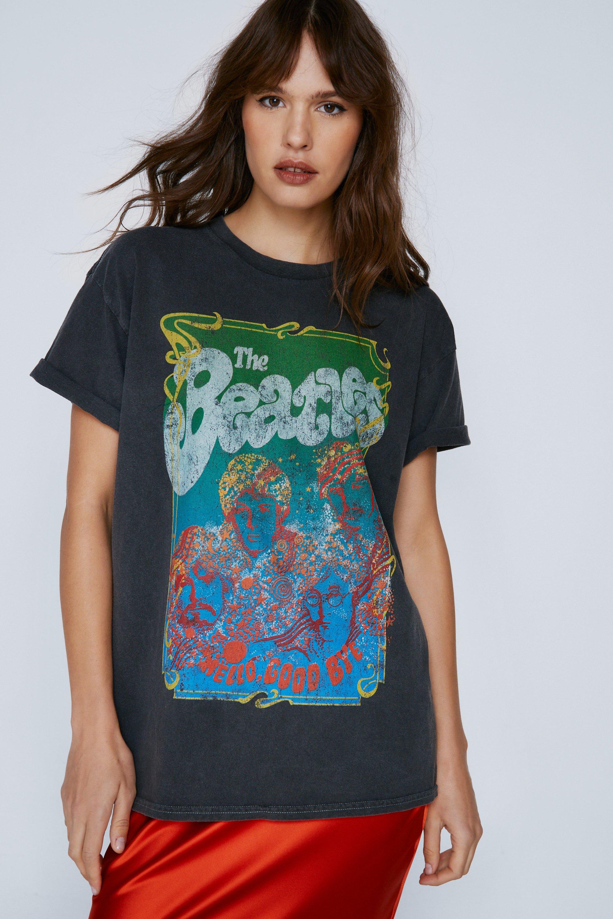 The Beatles Oversized Graphic T shirt boohoo UK